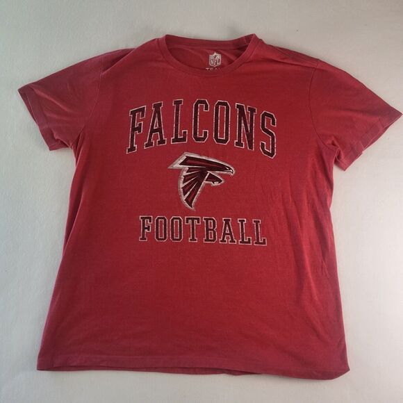 Mens Size Large Atlanta Falcons NFL Team Apparel Short Sleeve Shirt - Picture 1 of 6